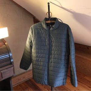 Voyager Grey Red Fleece Lined Puffer Jacket, NWT, XXL